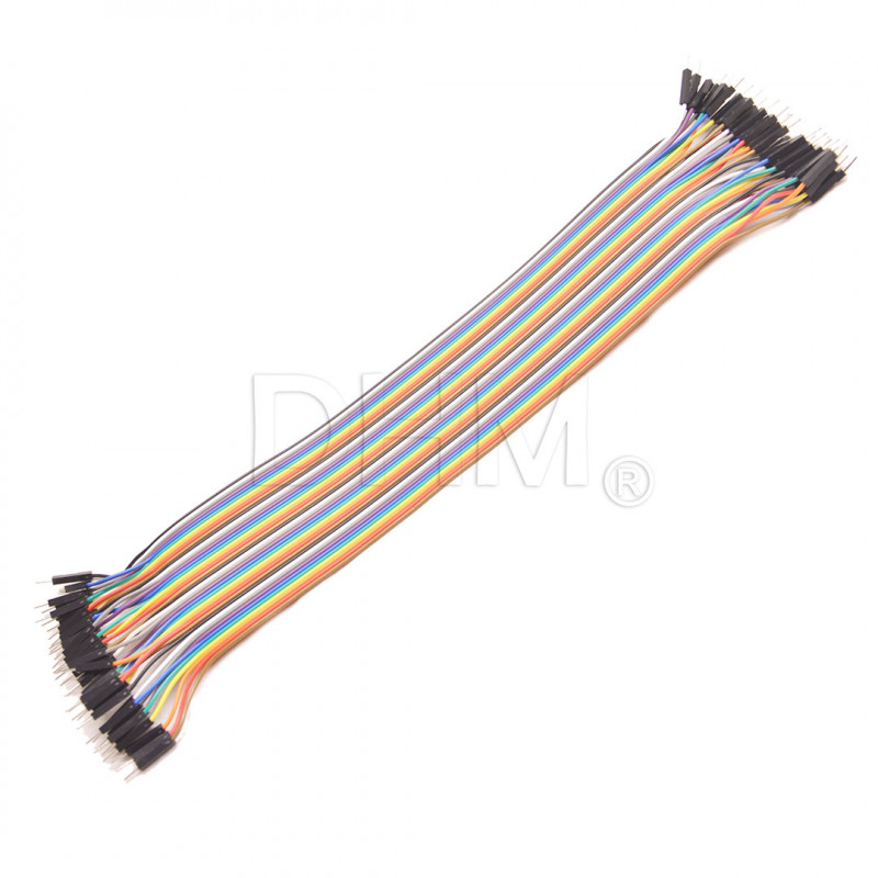 40 cavetti Dupont maschio maschio 30 cm ponticelli cavi flessibili jumper separabili Arduino Cavi Dupont12040303 DHM