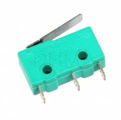 Finecorsa meccanici Reprap 3D - micro switch 3 pin 5A 250V verde - mechanical endstop Microinterruttori e Interruttori DIP060...