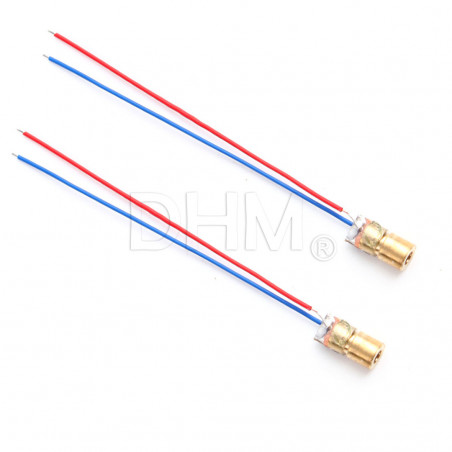 Raspberry Pi Arduino Mini láser 650nm 5V 5mW módulo rojo - 2 piezas Módulos Arduino 09040103 DHM