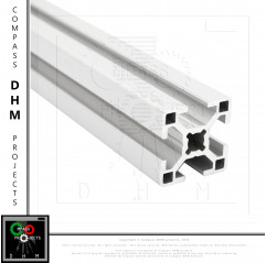 Perfiles cuadrados de aluminio - Serie 8 40x40 4 ranuras Serie 8 (ranura 10) 140105 DHM