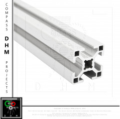 Square aluminium profiles - Series 8 40x40 4 slot Series 8 (slot 10) 140105 DHM