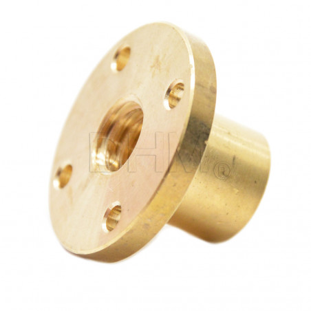 Trapezgewindemutter Flansch 10 mm - pitch 2mm - principle 1