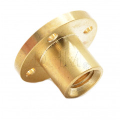 Gunmetal - flange nut 10 mm - pitch 2mm - principle 1 Trapezoidal screws T10 05050501 DHM