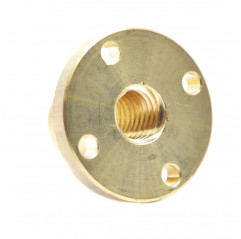Gunmetal - flange nut 12 mm - pitch 2mm - principle 4 Trapezoidal screws T12 05050603 DHM