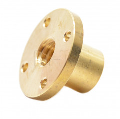 Gunmetal - flange nut 10 mm - pitch 2mm - principle 4 Trapezoidal screws T10 05050503 DHM