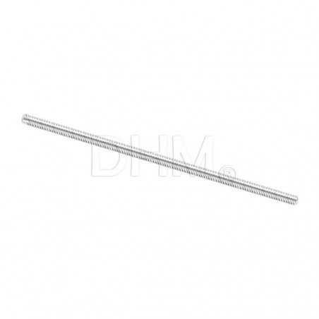 Trapezoidal rolled thread spindles TR8 pitch 2mm - 2 principles 50cm Trapezoidal screws T8 05050108 DHM
