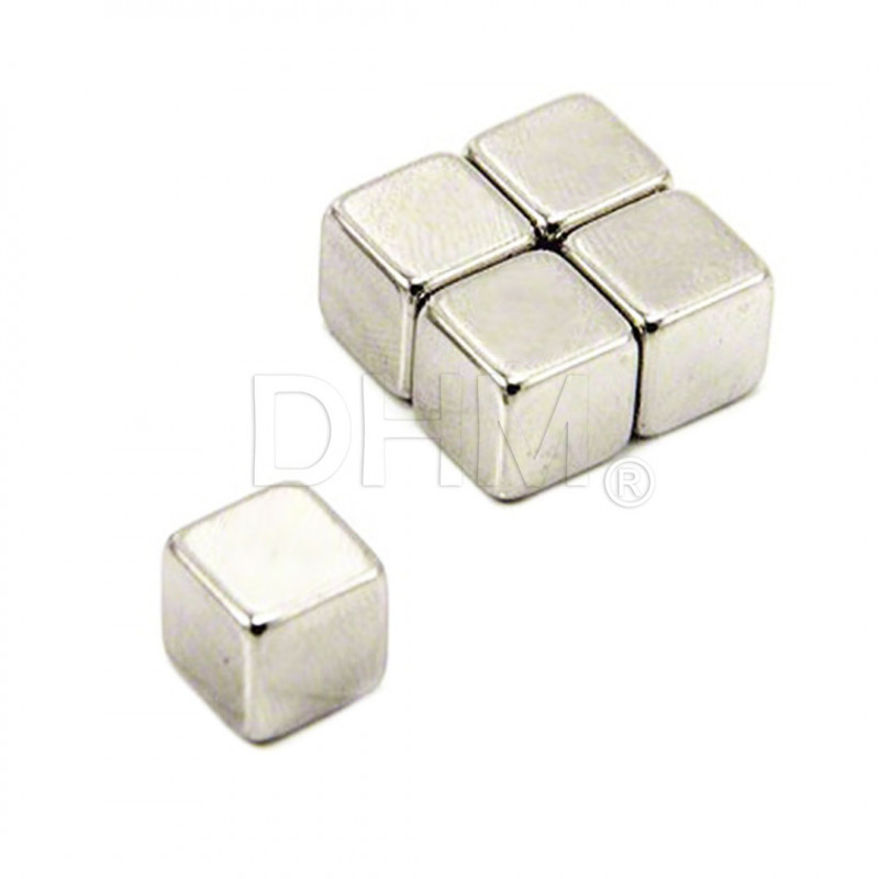 Cubo neodimio 10*10*10 mm lato 10 mm magnete - 5 pezzi Magneti e Strisce magnetiche02050501 DHM
