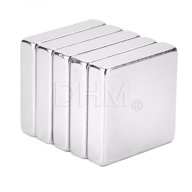 5 pieces Block magnets neodymium 20*20*5 mm Magnets and magnetic Strips 02050601 DHM