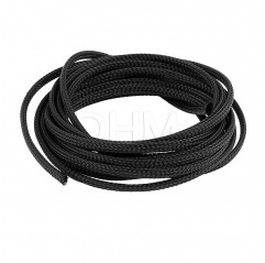 Braided tube (for 1 meter) black Ø6 mm Braided tube 12080302 DHM