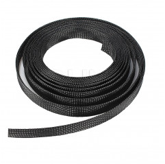 Braided tube (for 1 meter) black Ø12 mm Braided tube 12080304 DHM