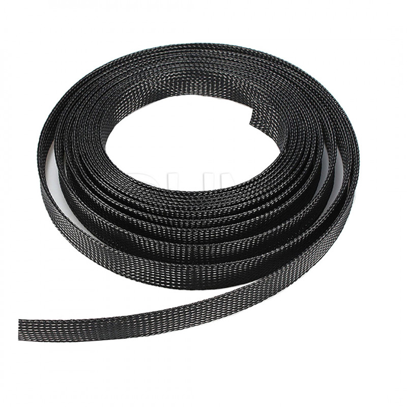 Braided tube (for 1 meter) black Ø12 mm Braided tube 12080304 DHM