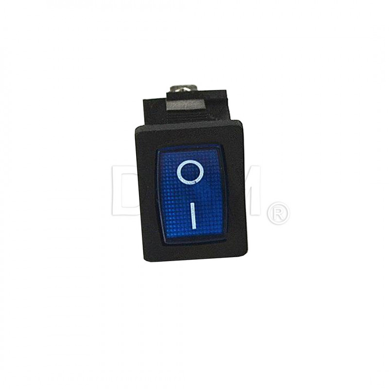 Interruttore quadro led BLU pulsante on/off switch 6A 250V Interruttori on/off12050401 DHM