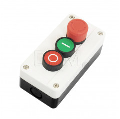 Interruptor de emergencia y encendido / apagado - ON/OFF emergency STOP button Botones 12050503 DHM