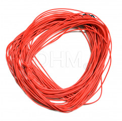 Cavo AWG22 in silicone alta temperatura rosso red high T silicone wire - 3D Cavi Singolo isolamento12010202 DHM