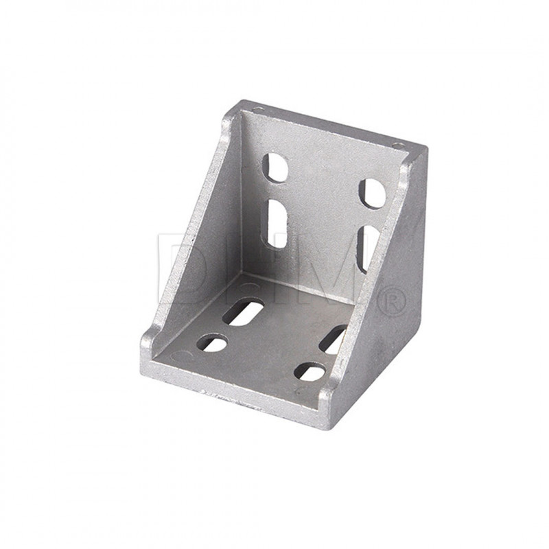 Bracket 60*60 with 90° fins for profile series 6 Series 6 (slot 8) 14030209 DHM