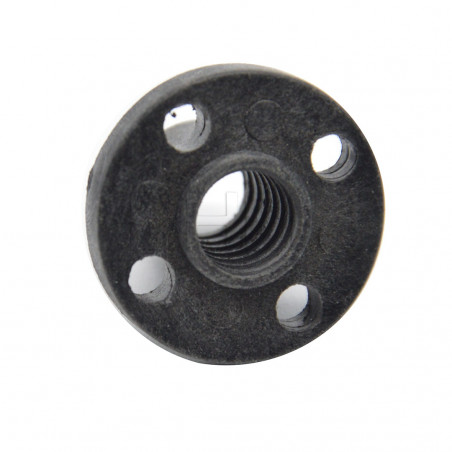 Chiocciola POM vite trapezia Ø6 mm pitch 2 mm 6 principi boccola