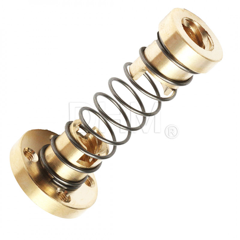 T8 brass round bushing Anti Backlash pitch 2mm 1 head Trapezoidal screws T8 05050411 DHM