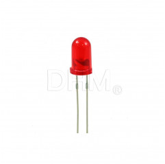 LED 5 mm rouge - kit 5 pièces Pièces pour cartes 09040204 DHM