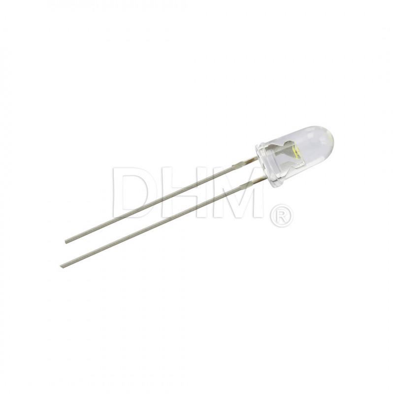LED 5 mm white - kit 5 pieces Parts for cards 09040207 DHM