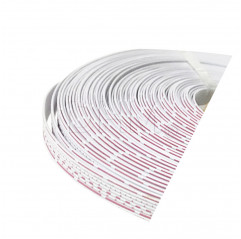 10 pin 22 AWG ribbon cable white red - ribbon cable Single insulation cables 12120401 DHM