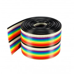 20-poliges 24 AWG Flachbandkabel farbige Farben - Flachbandkabel Kabel Einfach Isolierung 12120302 DHM