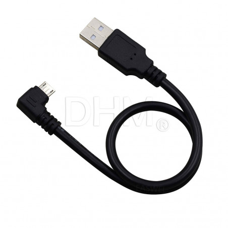 USB 2.0 auf Micro USB Kabel 90° 50 cm USB-Kabel 12070302 DHM