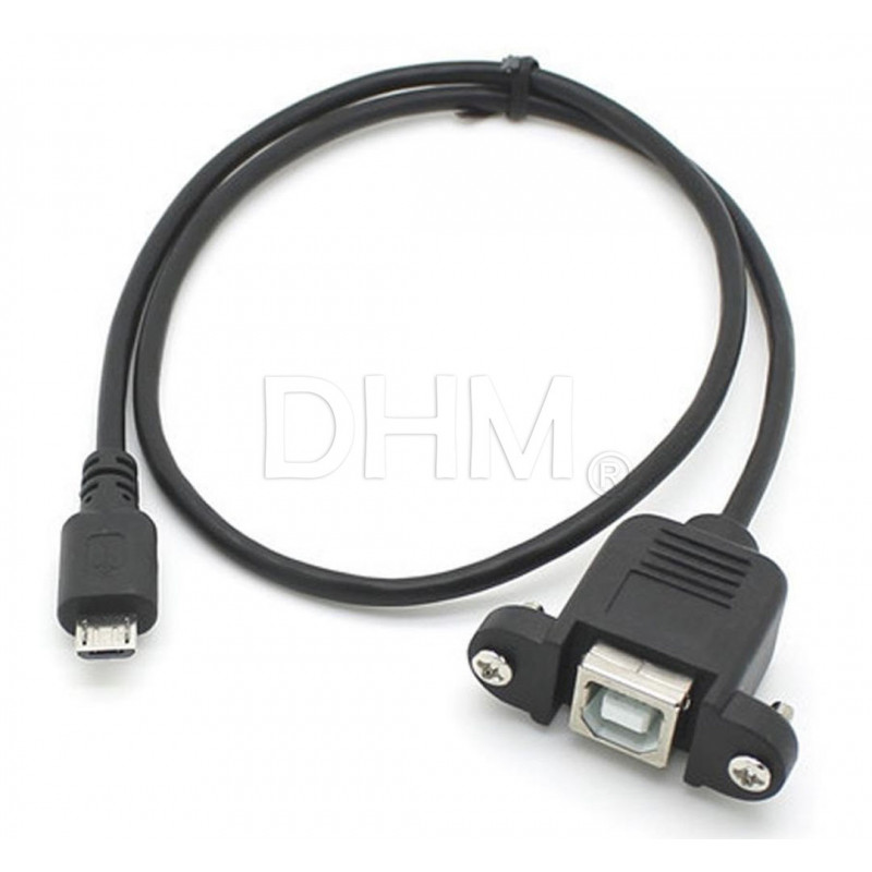 Cavo USB B femmina a pannello a micro USB 50 cm Cavi Singolo isolamento12070301 DHM