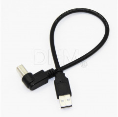 USB cable male 2.0 to USB male B 90° 50 cm USB cables 12070401 DHM