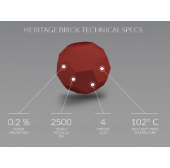 HERITAGE BRICK - Ø 1.75 mm - 750g Brick - TreeD Filaments Architectural TreeD Filaments19230024 TreeD Filaments