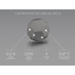 CAEMENTUM - Ø 1.75 mm - 750g Anthracite Grey - TreeD Filaments Architectural TreeD Filaments19230025 TreeD Filaments