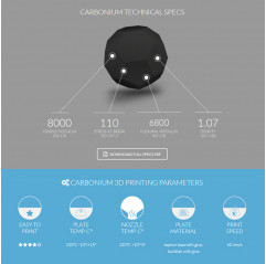 CARBON NYLON - Ø 1,75 mm 750g - TreeD Filaments Carbon Fiber TreeD Filaments 1923009-a TreeD Filaments