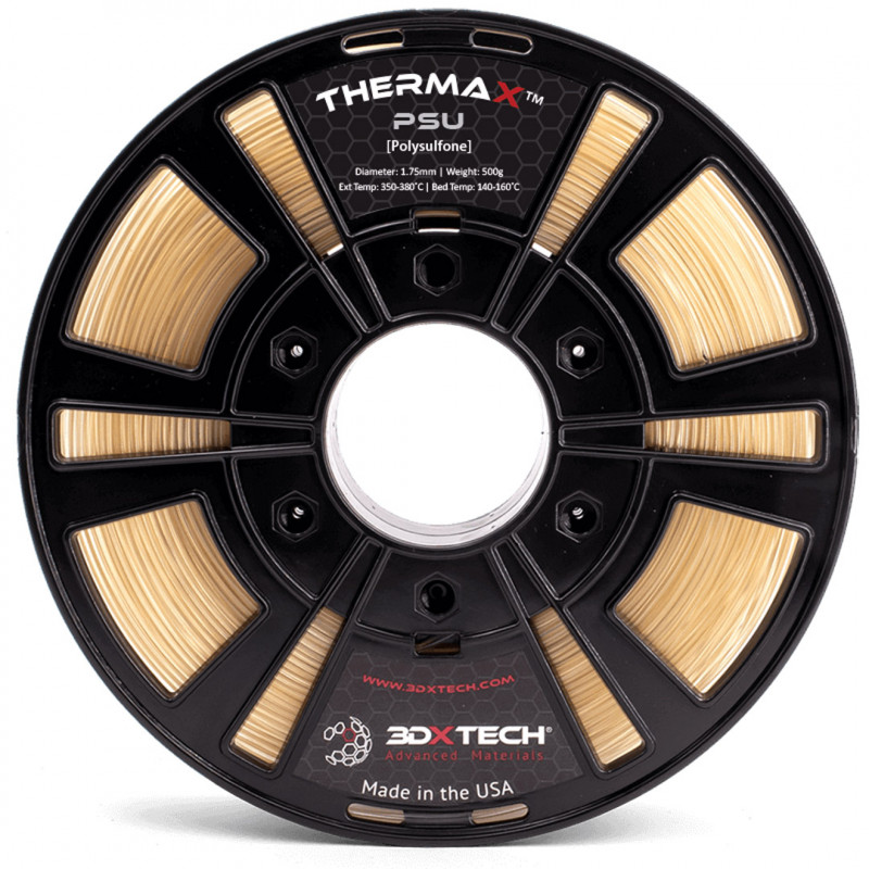 THERMAX PSU - Natural / 1.75mm - 3DXTech PPSF & PSU - Polyphenylsulfone 1921002-b 3DXTech