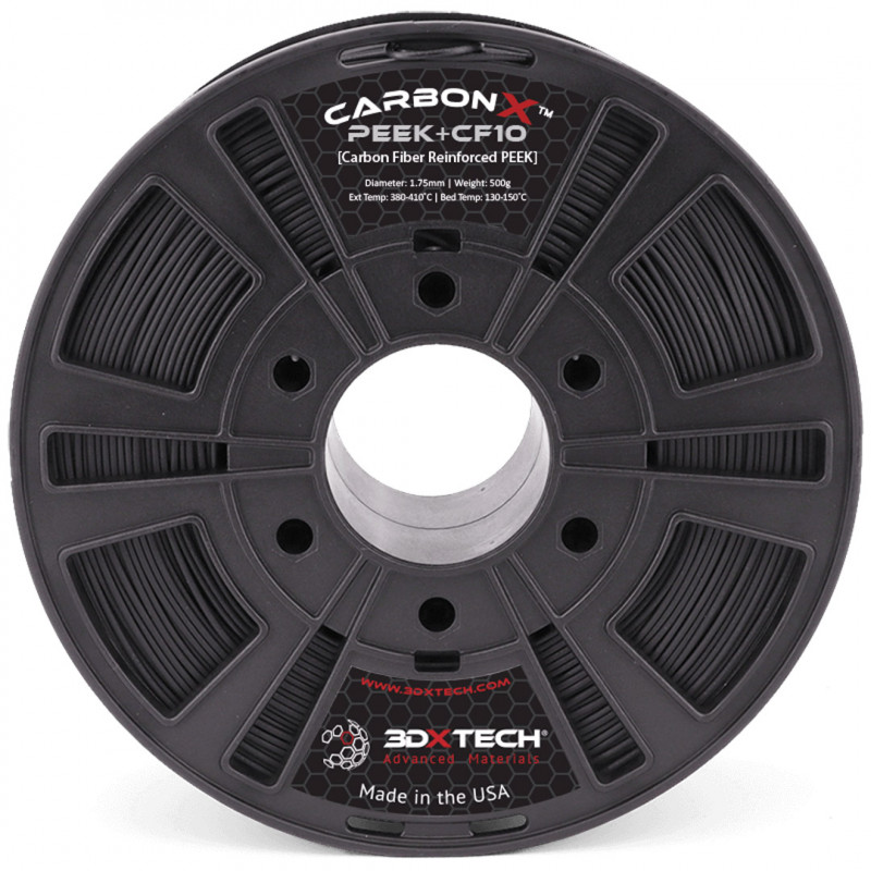 CARBONX PEEK+CF10 - Noir / 1,75mm - 3DXTech Carbon 3DXTech 1921003-c 3DXTech