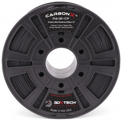 CARBONX PA12+CF [CARBON FIBER NYLON] - Black / 1.75mm / 500g - 3DXTech Carbon 3DXTech19210040 3DXTech
