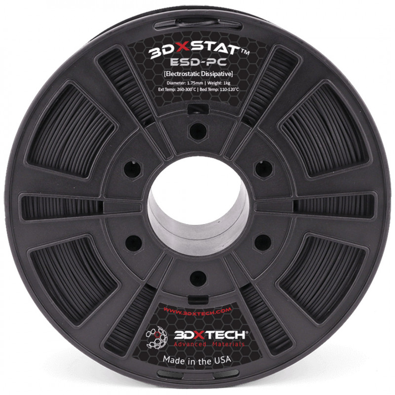 3DXSTAT ESD PC - Black / 1.75mm / 750g - 3DXTech ESD-Safe19210046 3DXTech