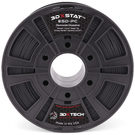 3DXSTAT ESD PC - Negro / 1,75mm / 750g - 3DXTech ESD-Safe 19210046 3DXTech