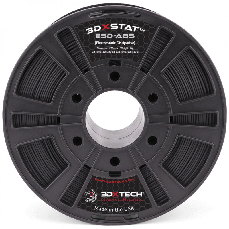 3DXSTAT ESD ABS - Black / 1.75mm / 1kg - 3DXTech ESD-Safe 19210048 3DXTech