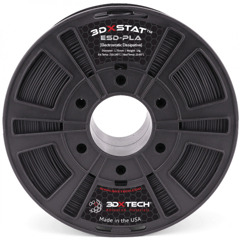 3DXSTAT ESD PLA - Black / 1.75mm / 1kg - 3DXTech ESD-Safe 19210049 3DXTech