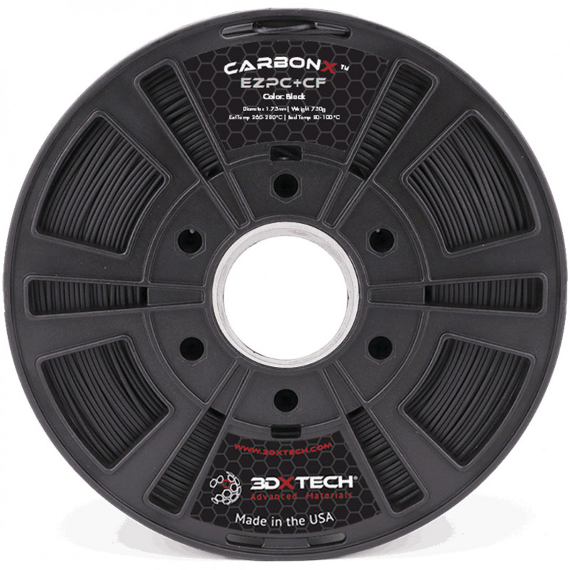 CARBONX EZPC+CF - Black / 1.75mm / 750g - 3DXTech Carbon 3DXTech 19210059 3DXTech
