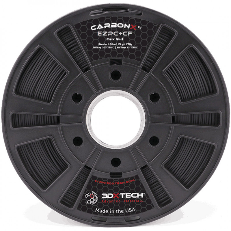 CARBONX EZPC+CF - Negro / 1,75mm / 750g - 3DXTech Carbon 3DXTech 19210059 3DXTech