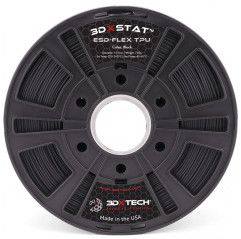 ESD-FLEX [TPU] 3D FILAMENT - Black / 1.75mm / 750g - 3DXTech ESD-Safe 19210060 3DXTech