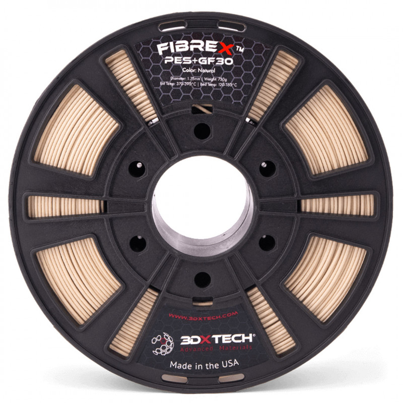 FIBREX PES+GF30 - Natural / 1.75mm / 750g - 3DXTech Glass fiber 3DXTech 19210061 3DXTech