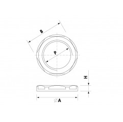 LOCK NUT WITH COLLAR PG11 GREY FOR FITTING Nuts and cable gland adapters 19470000 Cembre