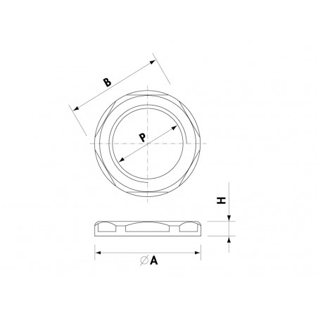 CONTRE ÉCROU AVEC COL COL PG11 GRIS POUR CONNECTEUR