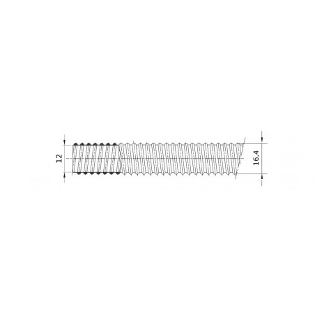 SPIRAL DIFLEX SHEATH Ø 12 BLACK 38112