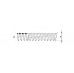 GUAINA SPIRALATA DIFLEX Ø 32 NERA 38132 Guaina spiralata19450008 Gewiss