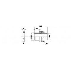 STRAIGHT SWIVEL FITTING WITH PG36 PITCH - Ø SHEATH 32 - BLACK Fittings 19450012 Gewiss