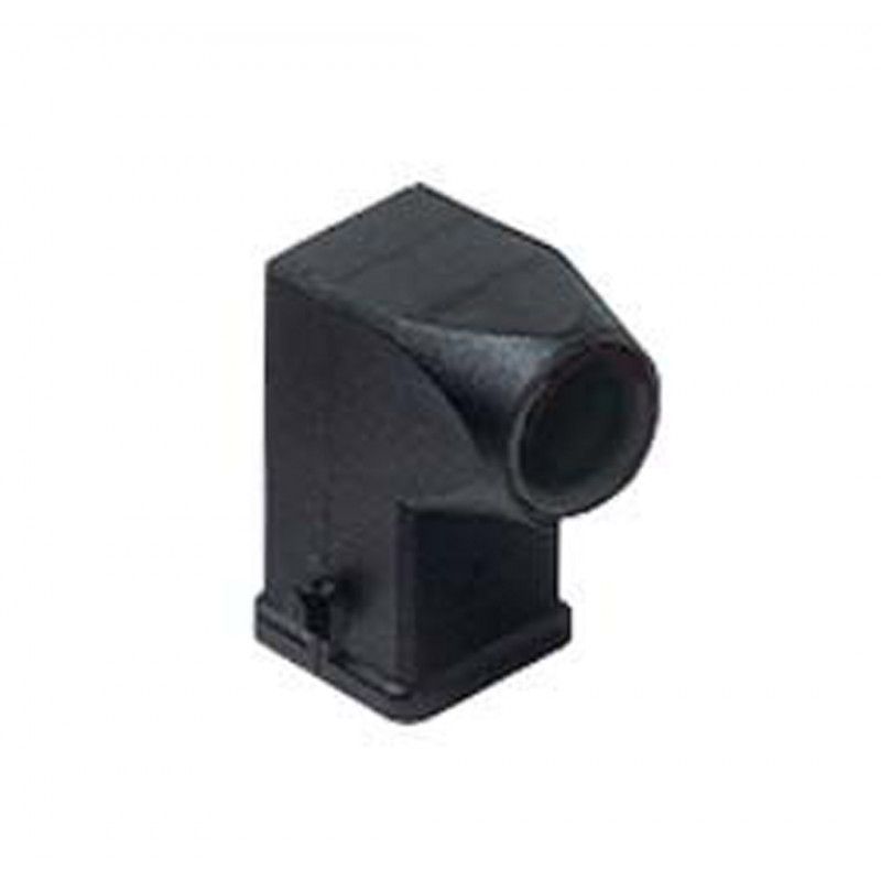 BLACK CORNER MOBILE HOUSING NO CABLE GLAND Heavy Duty Power Connector Housings & Hoods 19460005 Ilme