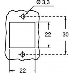 FIXED STRAIGHT BLACK HOUSING Capots et boîtiers 19460007 Ilme