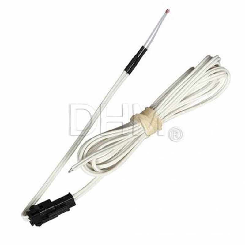 Termistor de 100kohm con cable B3950 con conector (2m) Termopares 10090109 DHM